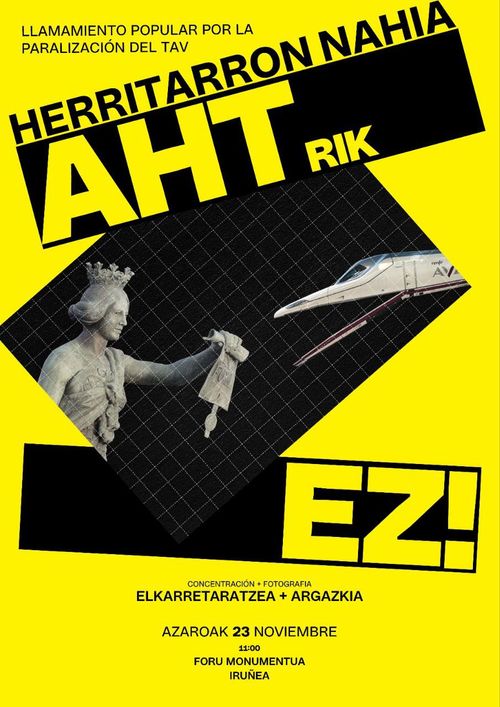 Herritarron nahia AHT-rik EZ!