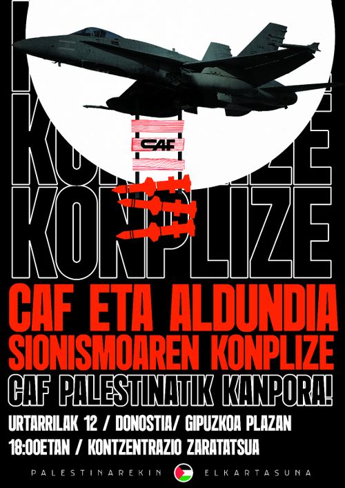 CAF eta Aldundia Sionismoaren konplize! Kontzentra