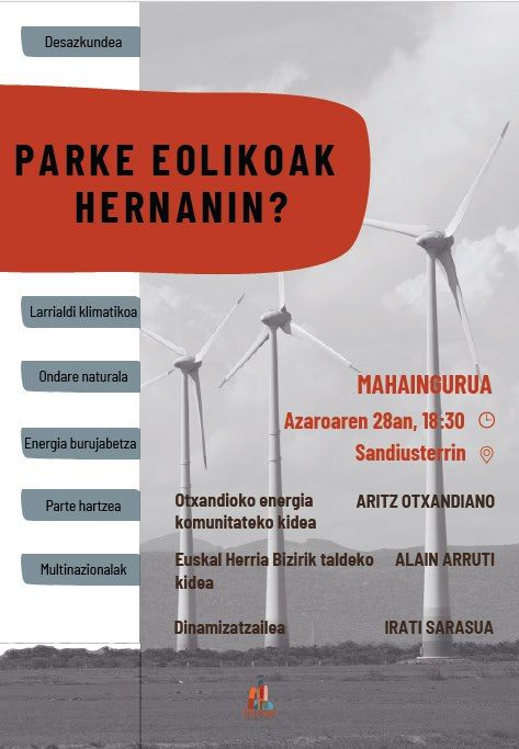 Parke Eolikoak Hernanin?