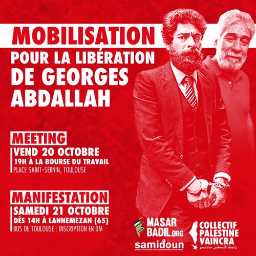 George Abdallah Askatu, Mobilizazioa